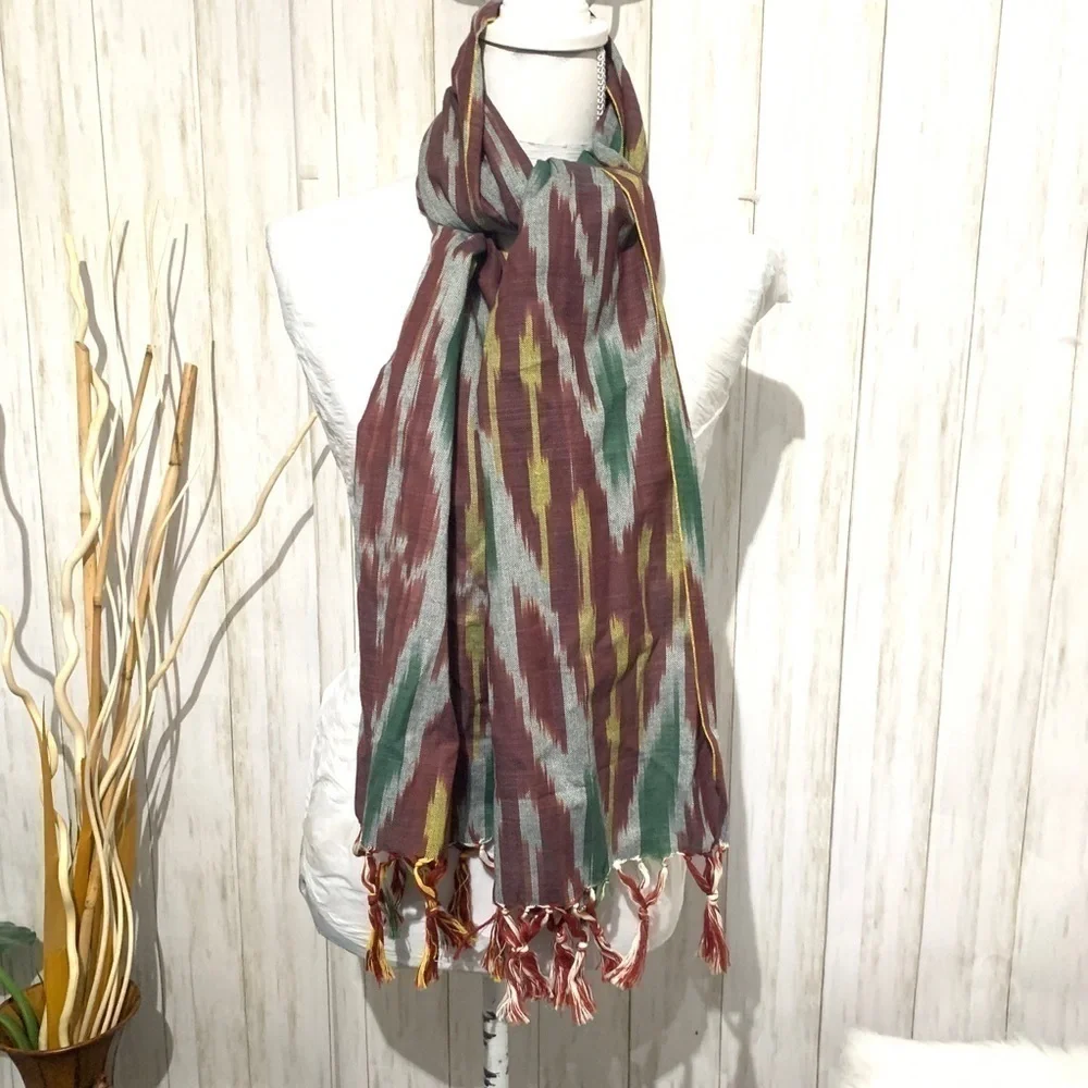 SOUTH Western Print Long Scarf